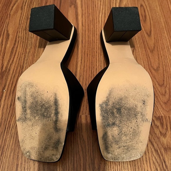 Madden Girl Simple Black Block Sandal Heel Size 9.5 - Picture 5 of 5